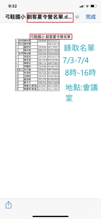 7/3-7/4日創客營錄取名單